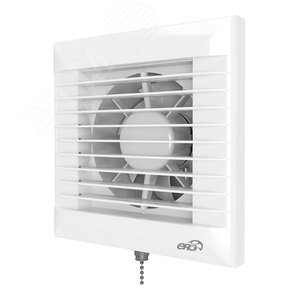 Изображение товара Вентилятор осевой вытяжной с автоматическими жалюзи и тяговым выключателем D125 (шт)