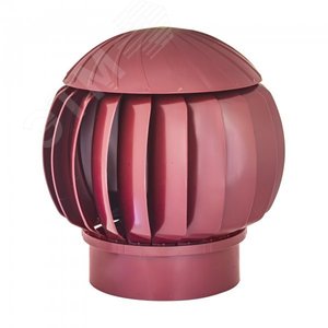 Изображение товара Турбина ротационная вентиляционная (нанодефлектор) из ABS пластика D160, цвет Crimson (шт)