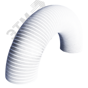 Изображение товара Воздуховод гофрированный из алюминиевой фольги с покрытием, L до 3,15 м, D100, цвет Белый (шт)