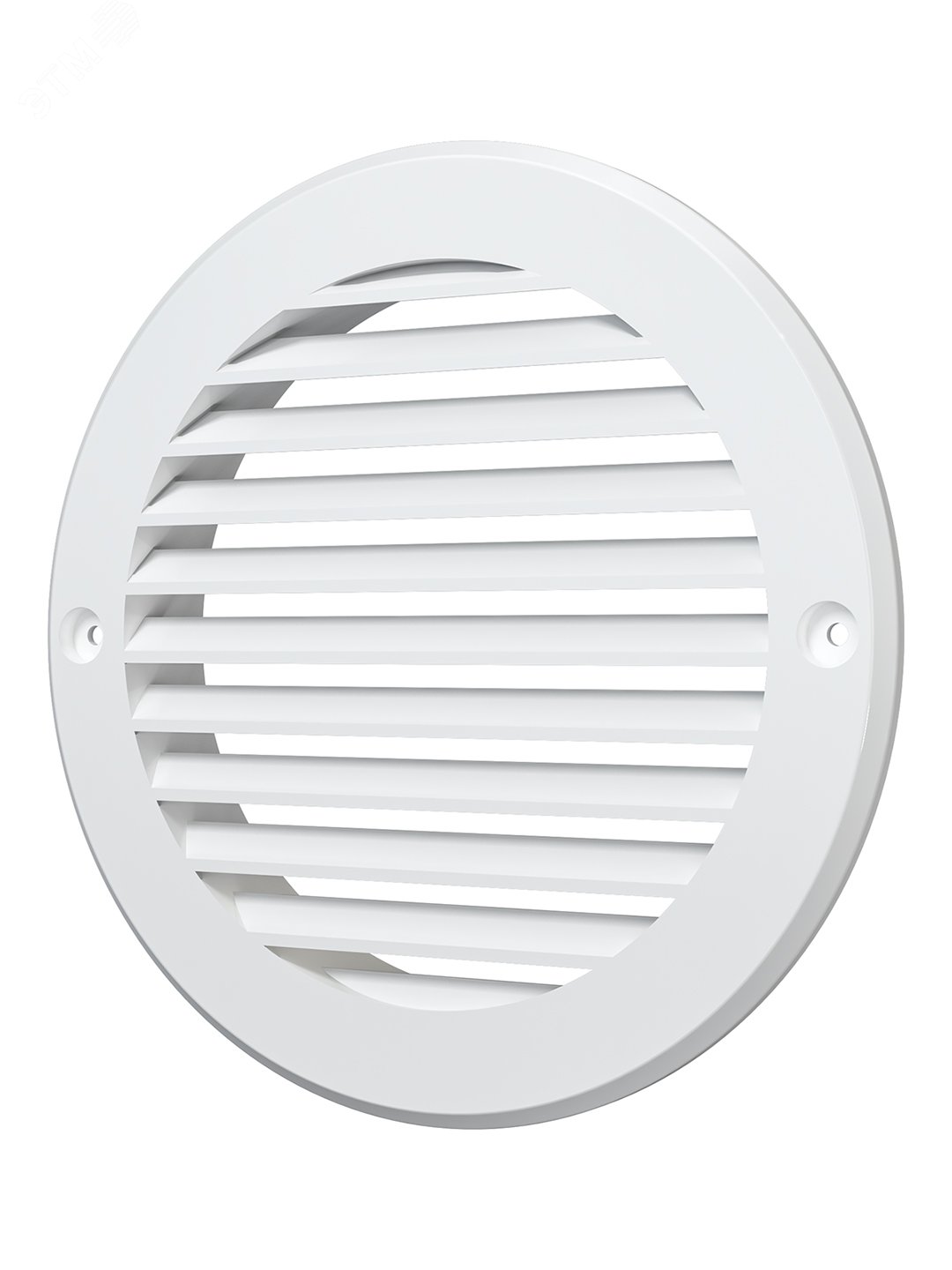 Изображение товара Решетка вентиляционная круглая D161 с фланцем D125 серия ARK пластик белая