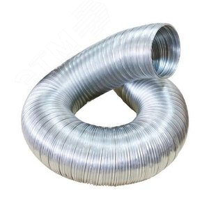 Воздуховод гибкий алюминиевый гофрированный, 50мкм, D150