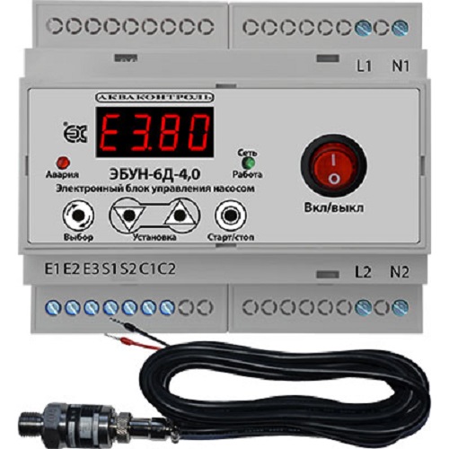 Электронный блок управления насосом с плавным пус ом ЭБУН-6Д-4.0-85-10