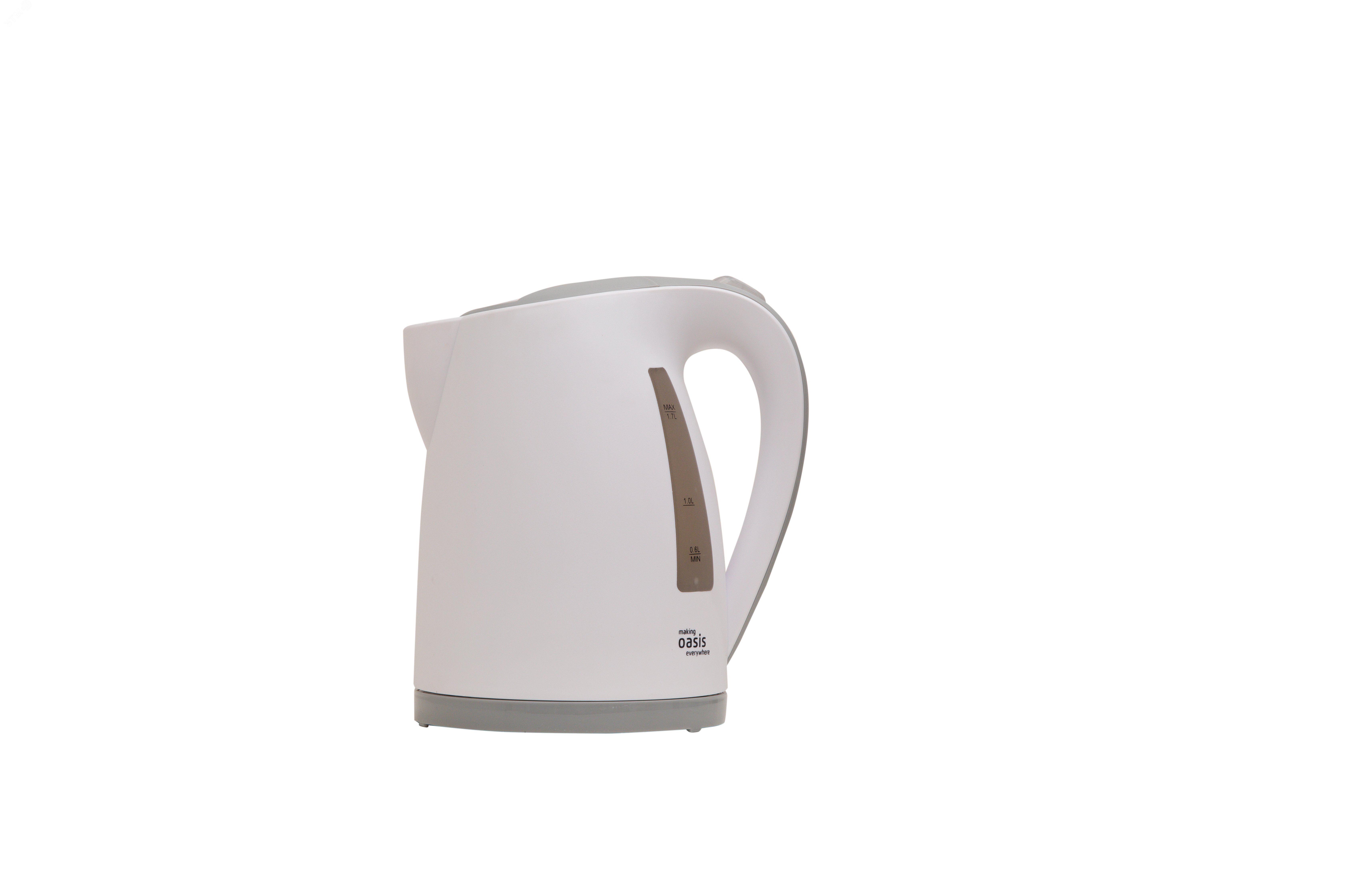 Изображение товара Электрический чайник K-3PWG 1,7 л мощность 2200 Вт стильный дизайн белый/серый