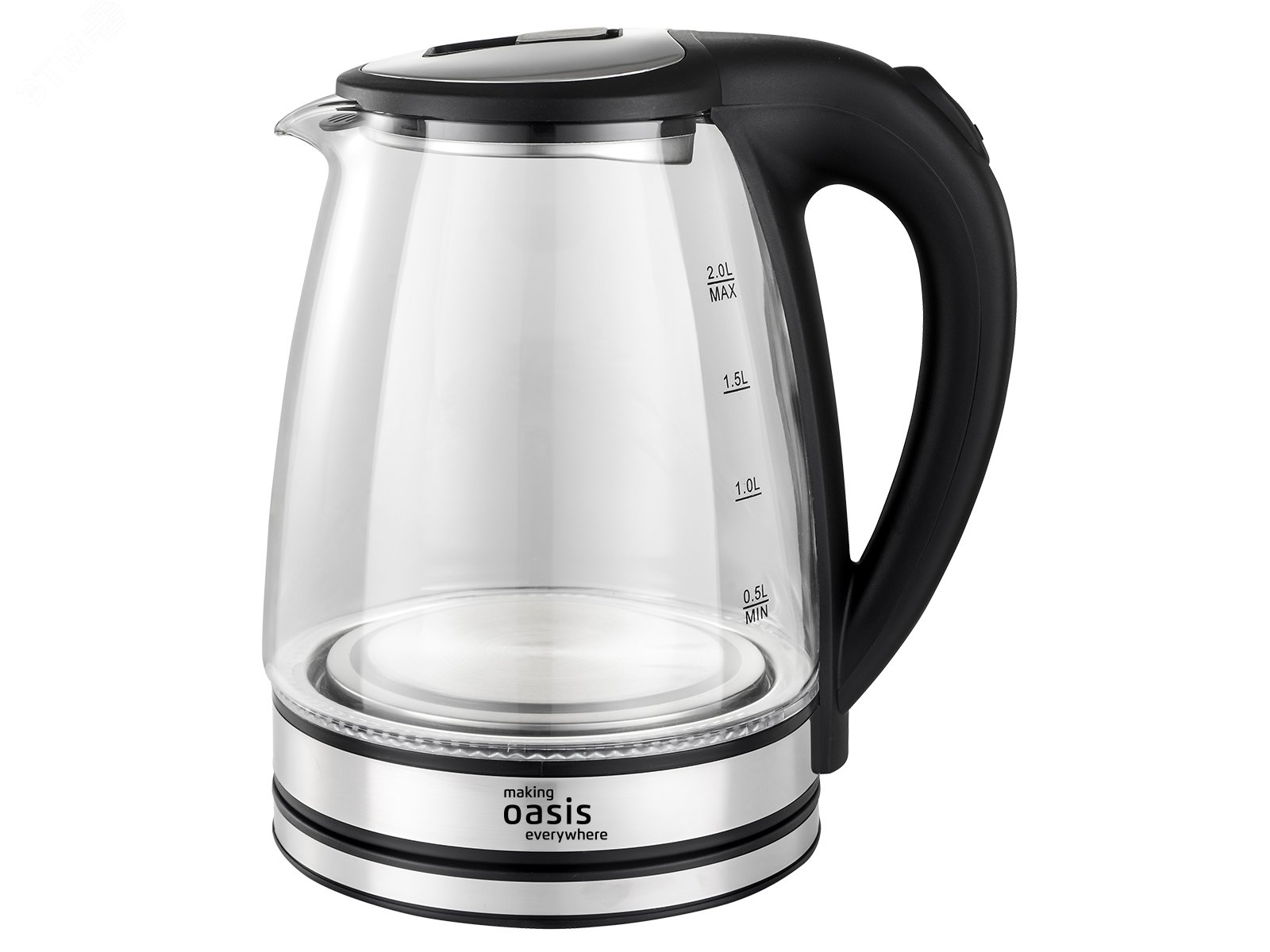 Изображение товара Электрический чайник Oasis Klima K-8GS 2 л стекло черный для дома и офиса