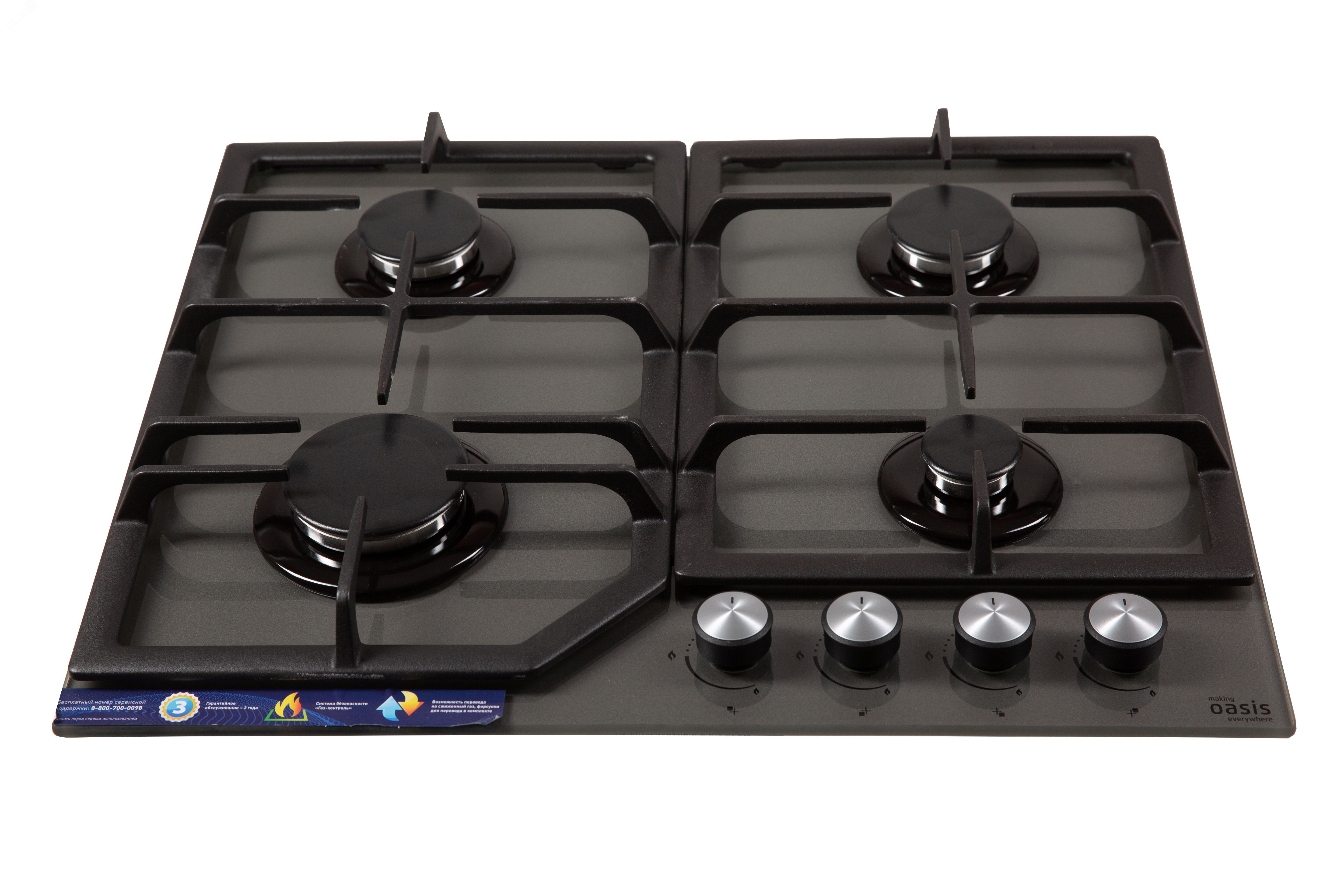 Изображение товара Газовая варочная панель Oasis Klima P-GG с системой автоподжига и газ-контролем