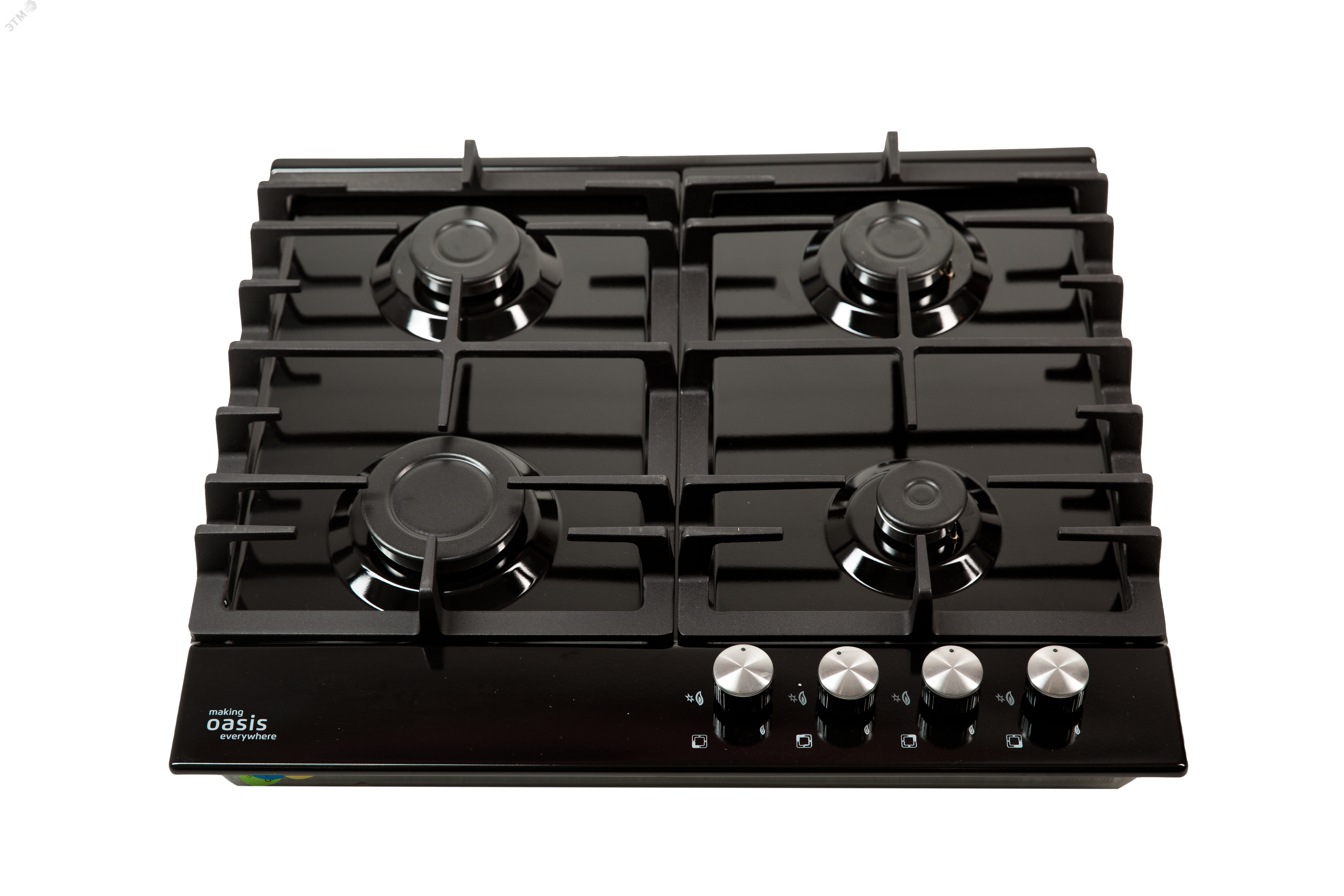 Изображение товара Газовая варочная панель P-MBP Oasis Klima черная современная модель