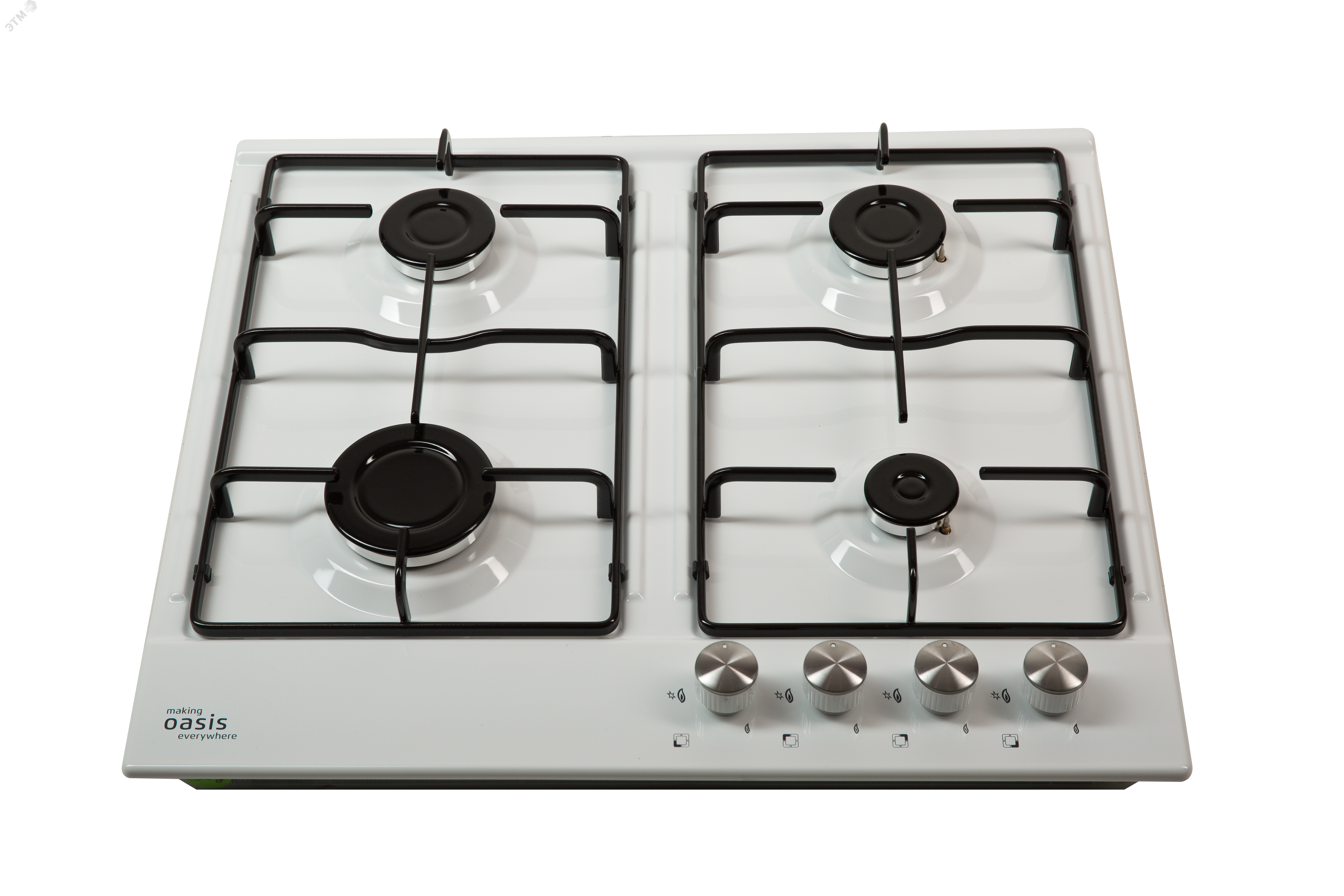 Изображение товара Газовая варочная панель P-EW от Oasis Klima белая встроенная