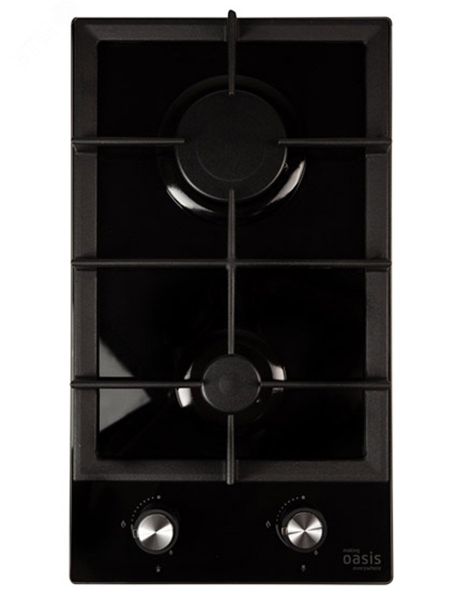 Изображение товара Встраиваемая газовая варочная панель Oasis P-GBD черная 587х290 мм