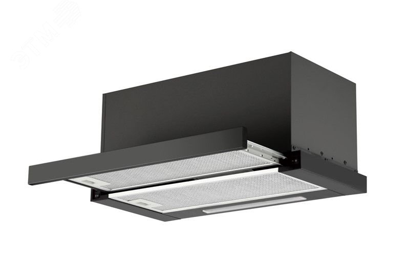 Изображение товара Вытяжка кухонная Oasis VT-60B черная для кухни с режимами рециркуляции и отвода