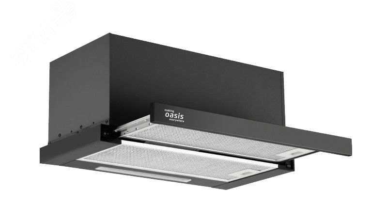 Изображение товара Вытяжка кухонная VT-60BG Oasis Klima черная с двумя режимами работы