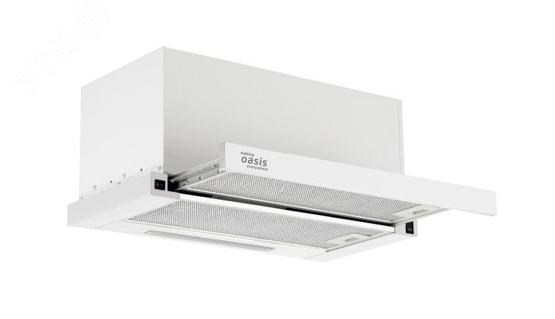 Изображение товара Вытяжка кухонная VT-60WG Oasis Klima белая для эффективной вентиляции