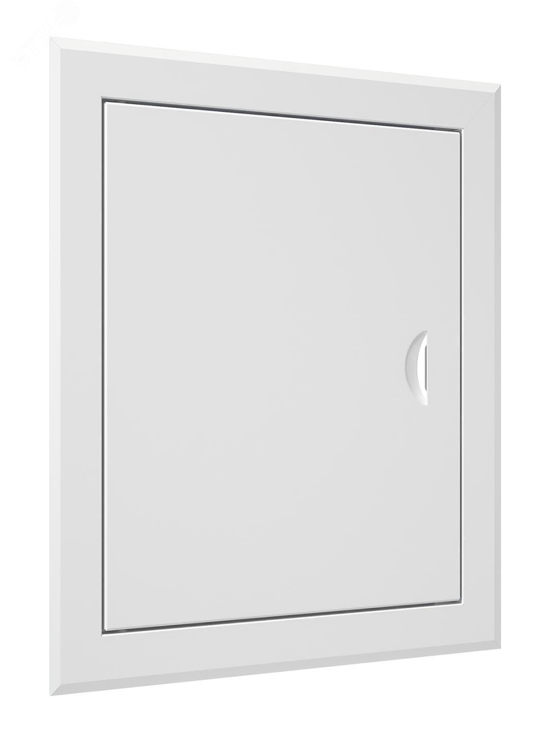 Изображение товара Люк ревизионный с ручкой-магнитом из стали 310х360 фланец 250х300 монтаж универсальный