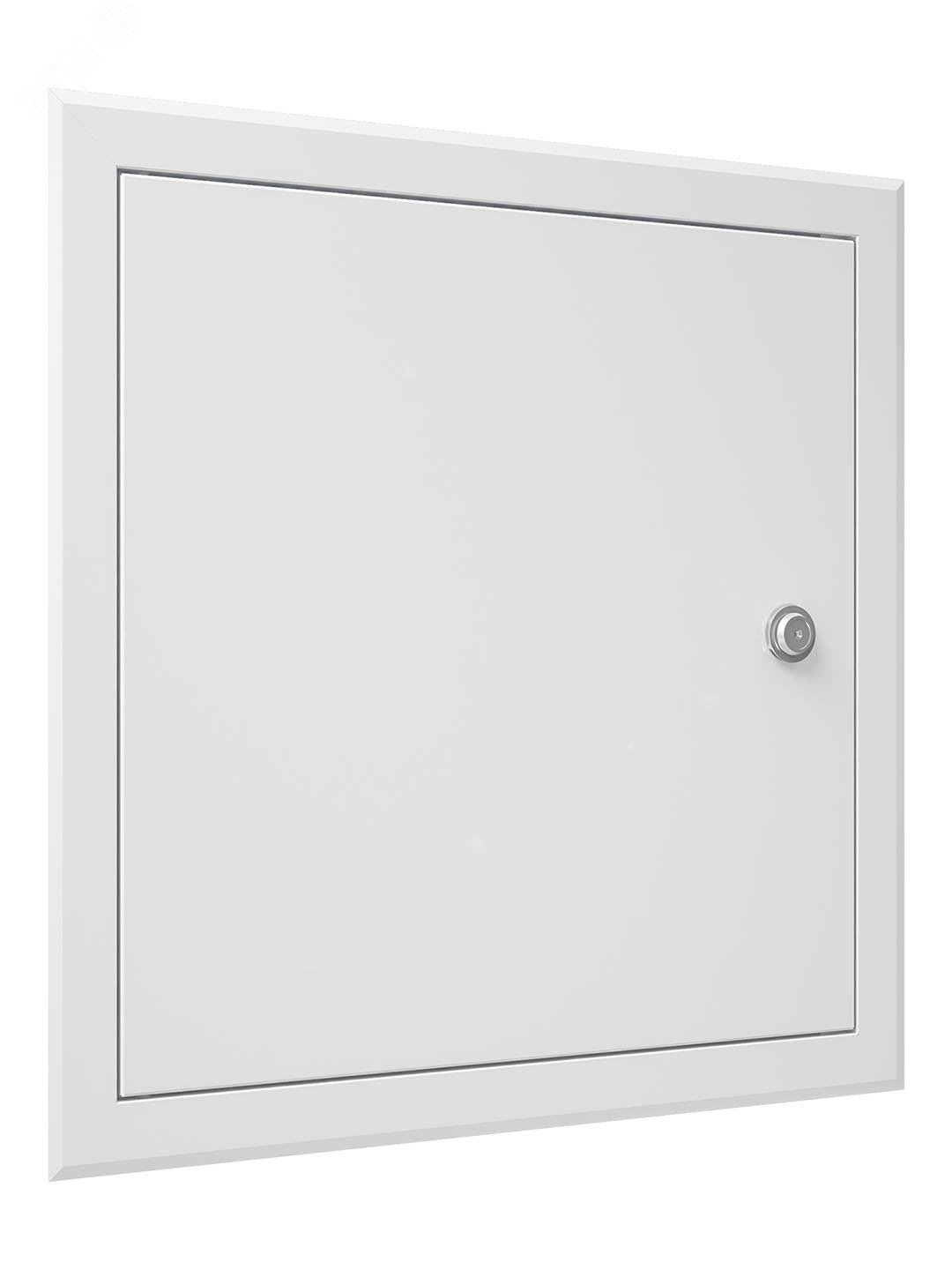 Изображение товара Люк ревизионный с замком, из окрашенной стали 460х460 фланец 400х400 (шт)