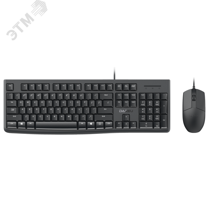 Комплект клавиатура + мышь проводной, USB черный MK185 Black Dareu - превью