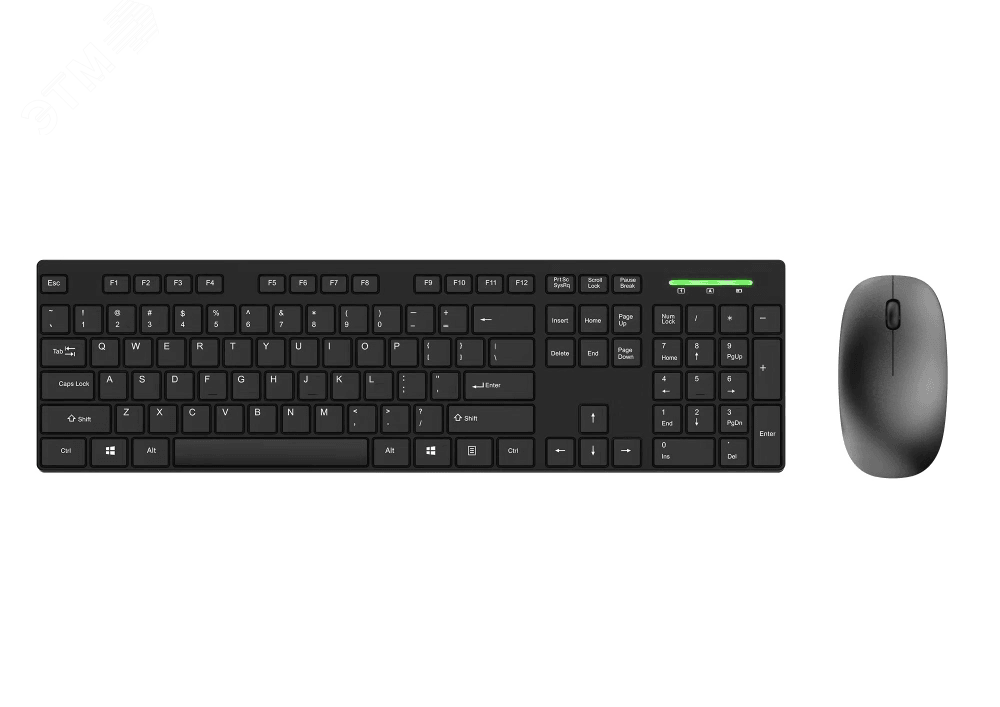 Комплект клавиатура + мышь беспроводной, черный MK198G Black Dareu - превью