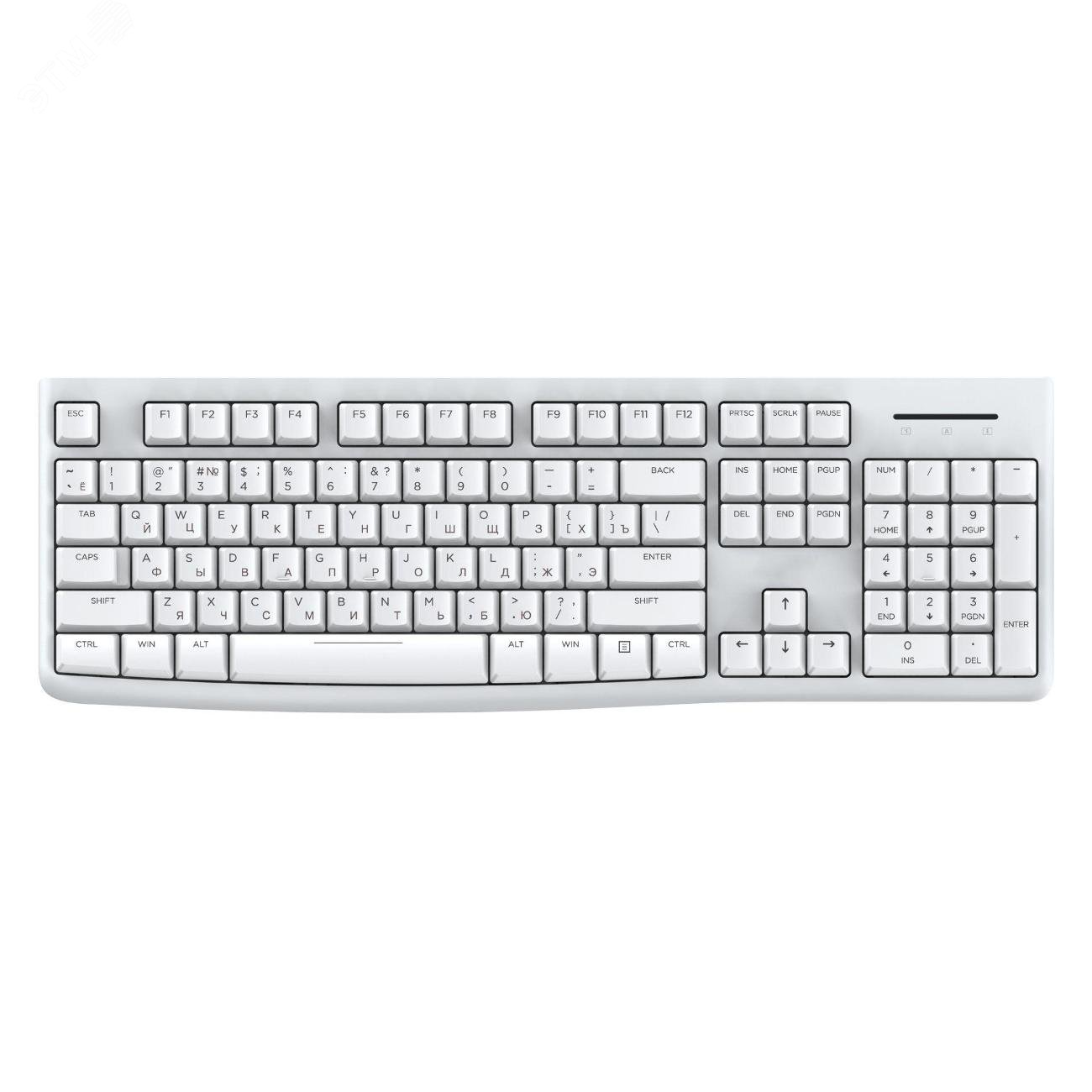 Клавиатура мембранная, 104 клавиши, 1.8 м, белый LK185 White Dareu - превью