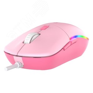 Мышь проводная 800-6400 dpi, подсветка RGB, 1.8 м, розовый LM121 Pink Dareu - 3
