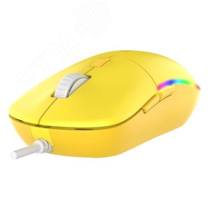 Мышь проводная 800-6400 dpi, подсветка RGB, 1.8 м, желтый LM121 Yellow Dareu - 3