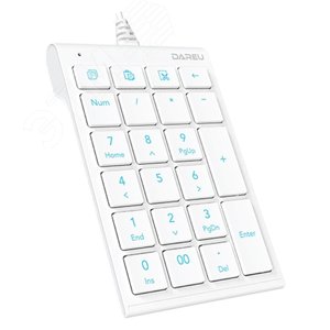 Клавиатура цифрового блока, проводная , белый LK22 White Dareu - 2