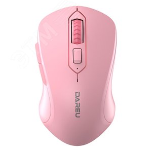 Мышь беспроводная 800-1600 dpi, 6 кнопок, розовый
