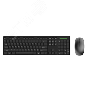 Комплект клавиатура + мышь беспроводной, черный