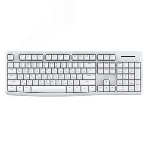 Клавиатура мембранная, 104 клавиши, 1.8 м, белый
