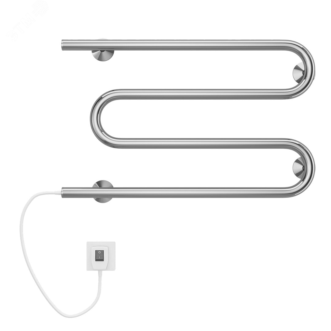 Изображение товара Полотенцесушитель электрический M-обр. 600х350 цвет хром (шт)