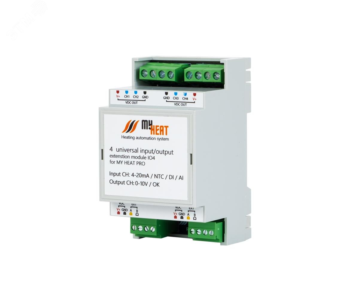 Изображение товара Блок расширения дискретно-аналоговых входов/выходов MyHeat (шт)