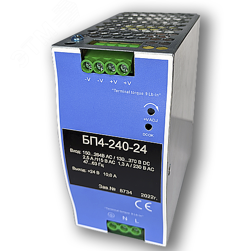 Изображение товара Одноканальный блок питания БП4-240-24 (шт)