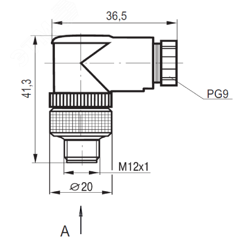 Соединитель CP S255R-3 (PG9) - фото 2