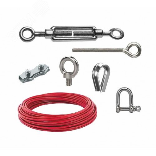 Изображение товара Комплект монтажный для аварийного тросового выключателя АТВ-0905.900-01 50 м