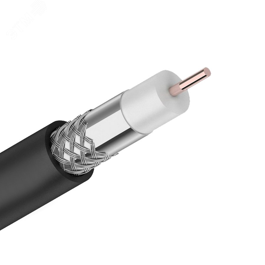 Изображение товара Кабель коаксиальный RG-6U высокого качества CADENA FROST черный (м)