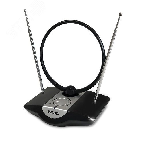 Изображение товара Антенна телевизионная комнатная с усилителем МВ+ДМВ AV-958 (шт)