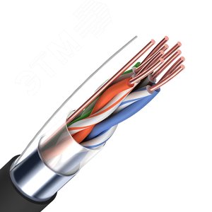 Изображение товара Витая пара PRO FTP 4-CAT5e OUT 305 м, черный (м)
