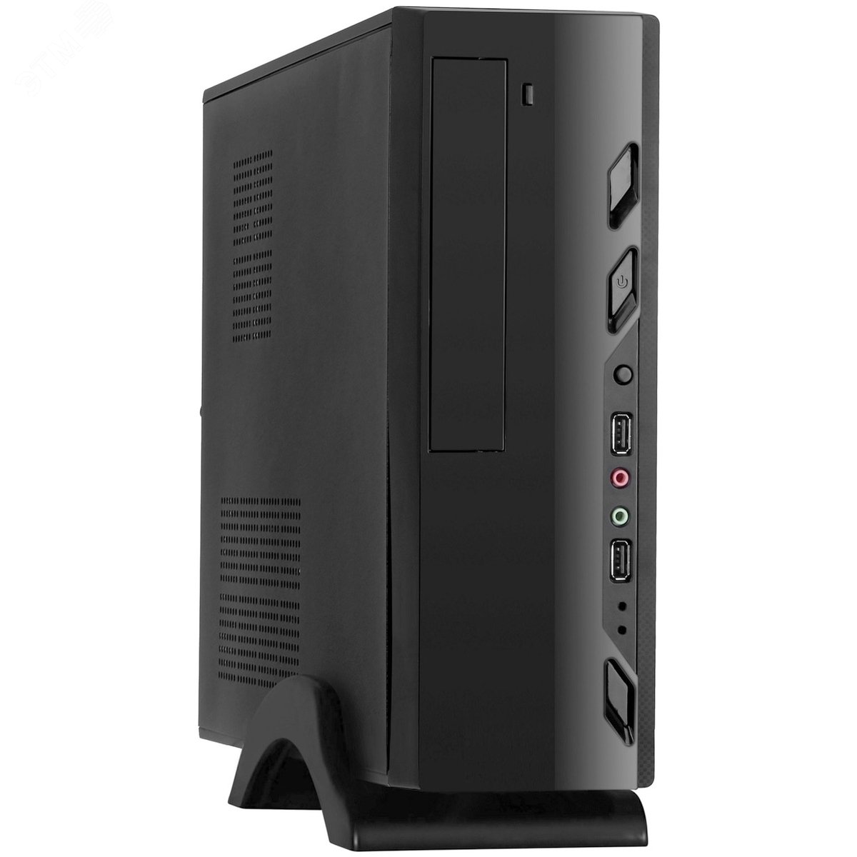 Изображение товара Компактный мини-ITX/mATX корпус для ПК без блока питания черный Изображение товара Компактный мини-ITX/mATX корпус для ПК без блока питания черный