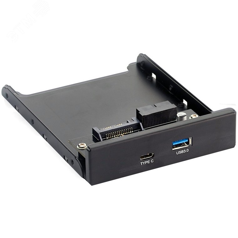 Изображение товара Планка USB на переднюю панель U3H-617, формат 3.5'', 1 x USB 3.0 + 1 x Type-C, чёрный, металл, подключение к материнской плате (шт) Изображение товара Планка USB на переднюю панель U3H-617, формат 3.5'', 1 x USB 3.0 + 1 x Type-C, чёрный, металл, подключение к материнской плате (шт)