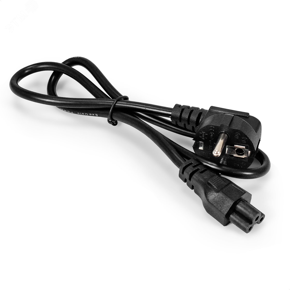 Изображение товара Кабель питания ноутбуков Power PC5-0.75P-Schuko->C5, 3*0.5мм2, медь, черный, 6A, 0.75м (шт) Изображение товара Кабель питания ноутбуков Power PC5-0.75P-Schuko->C5, 3*0.5мм2, медь, черный, 6A, 0.75м (шт)