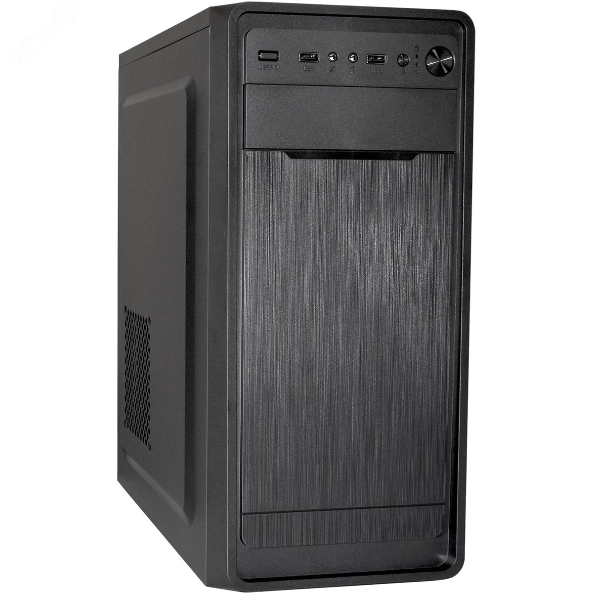 Изображение товара Корпус для ПК, Miditower, ATX, без БП, 2xUSB, аудиопорты, чёрный (шт) Изображение товара Корпус для ПК, Miditower, ATX, без БП, 2xUSB, аудиопорты, чёрный (шт)