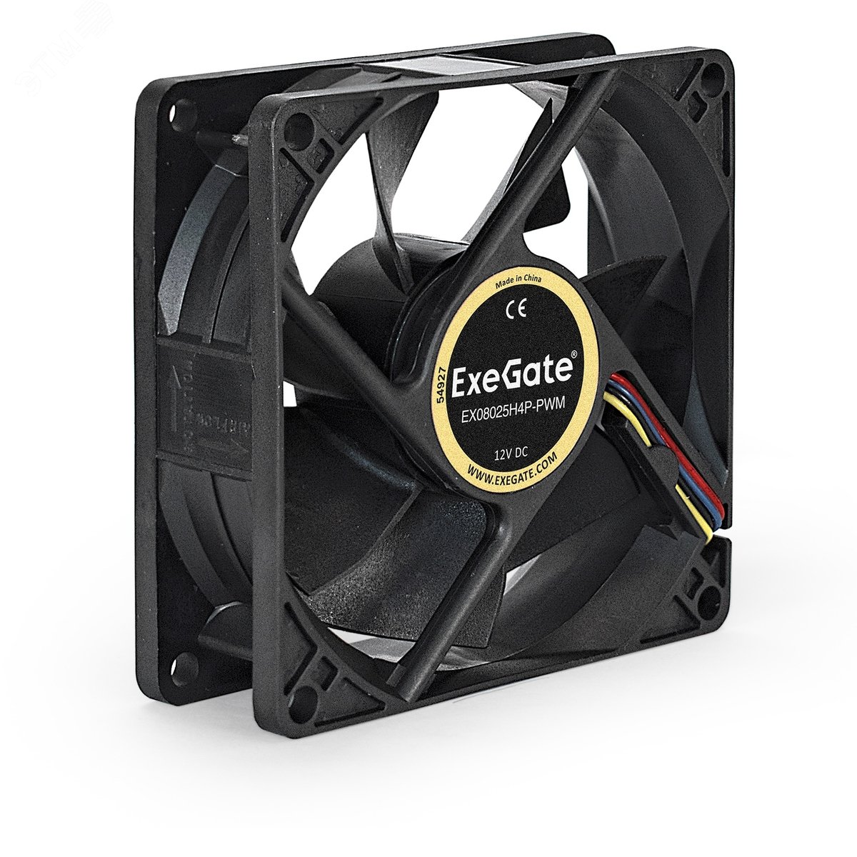 Изображение товара Вентилятор для корпуса 12В DC, 80x80x25 мм, 4pin PWM, 2300 RPM, 23dBA, гидродинамический подшипник (шт)