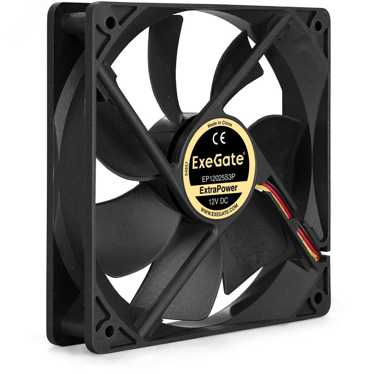 Изображение товара Вентилятор для корпуса 12В DC, 120x120x25 мм, 3pin, 1800RPM, 28dBA, подшипник скольжения (шт)