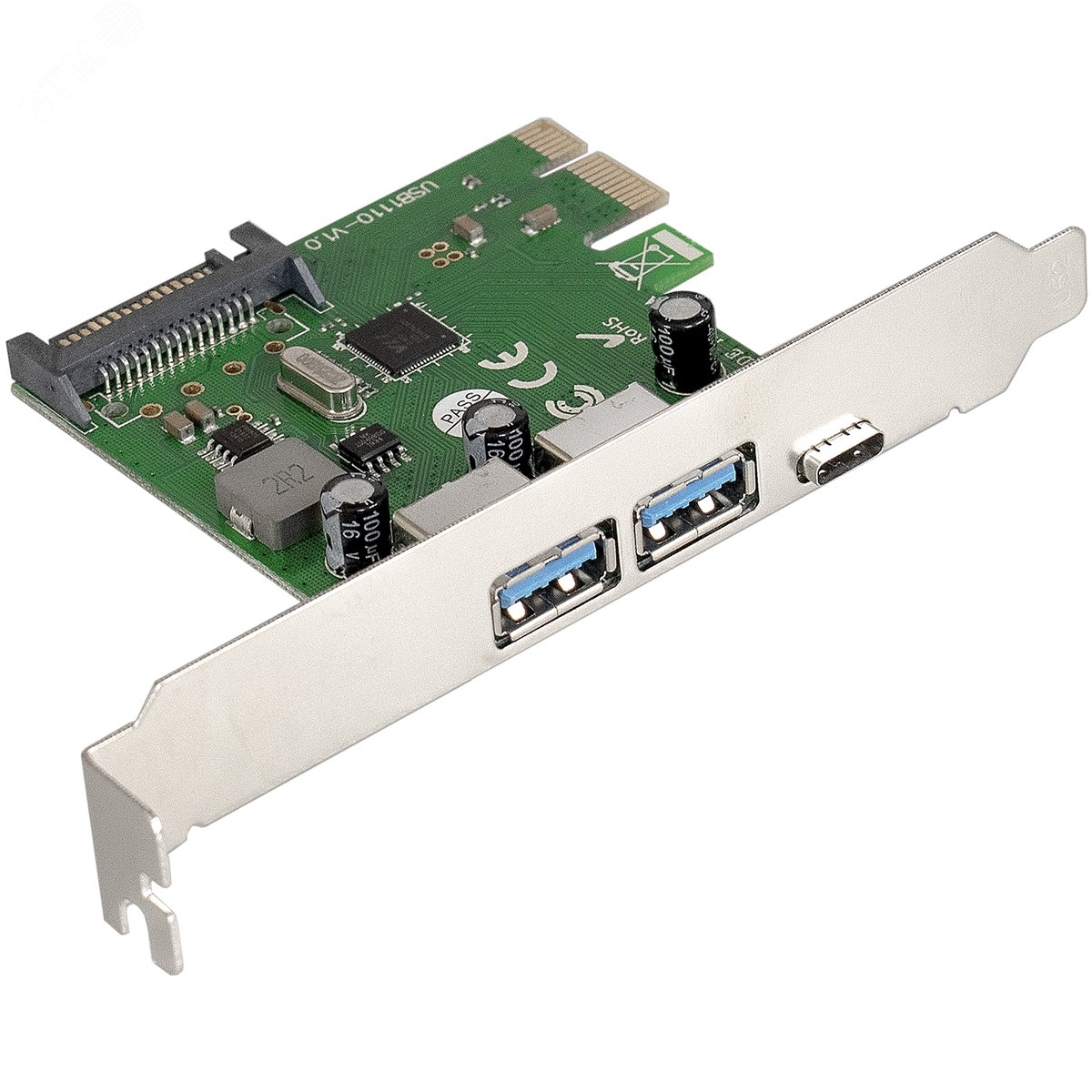 Изображение товара Контроллер PCI-E ExeGate EXE-323 с 3 USB портами для ПК Изображение товара Контроллер PCI-E ExeGate EXE-323 с 3 USB портами для ПК