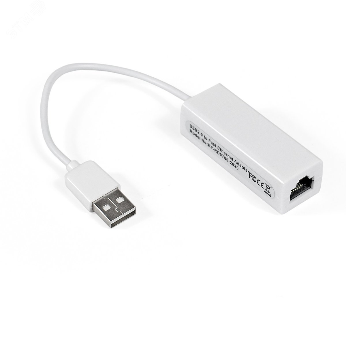 Изображение товара Кабель-адаптер EXE-UA2-45, USB 2.0 --> RJ-45 UTP, скорость 10/100 Мбит/с (шт)