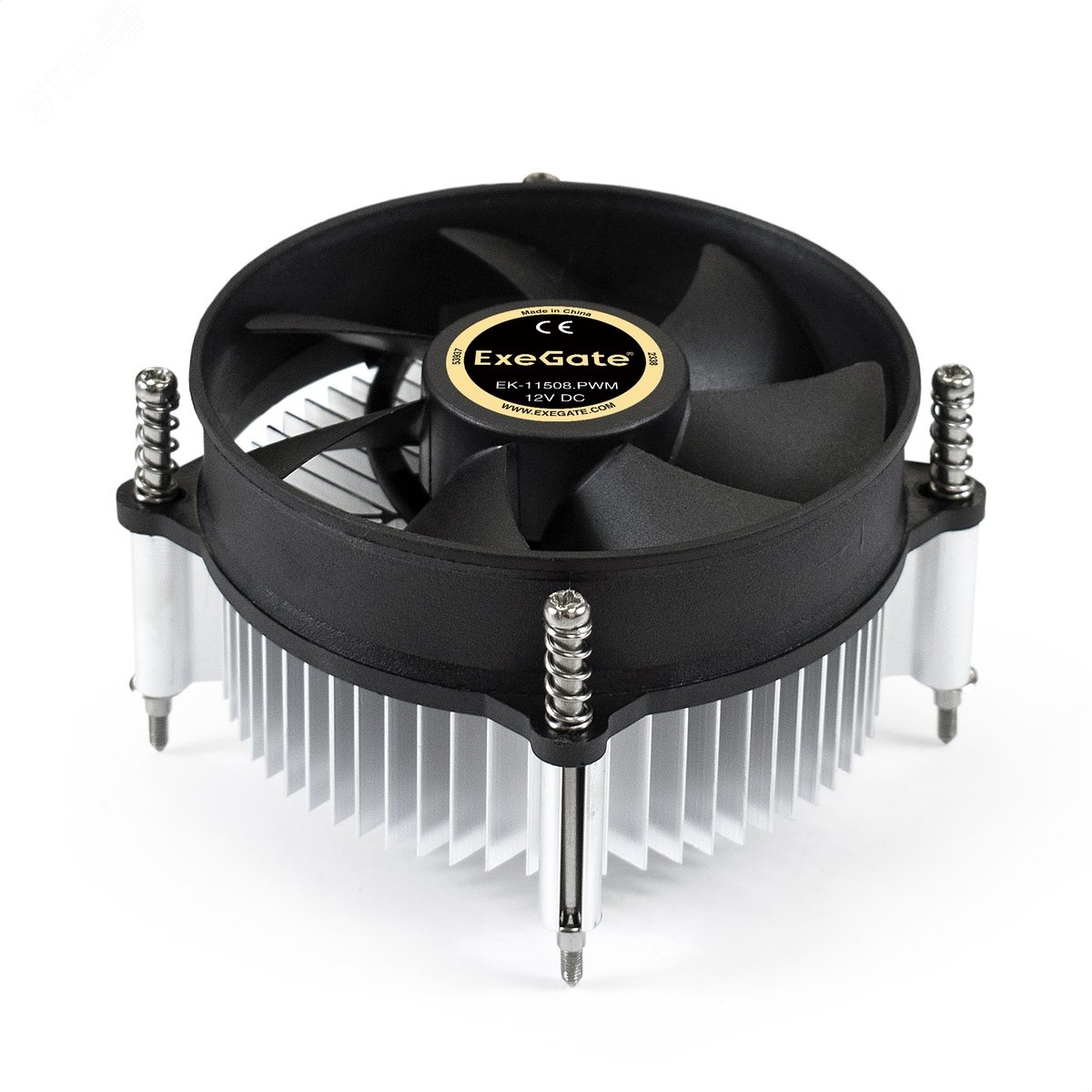Изображение товара Вентилятор для процессора 90 мм, TDP 75W, 1200-2600RPM, 4pin, 11-24db, Al, гидроподшипник (шт)