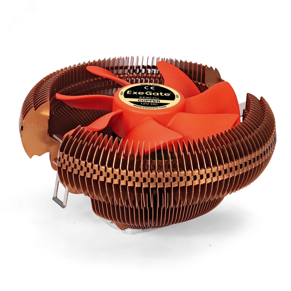 Изображение товара Вентилятор для процессора 90 мм, TDP 80W, 2200RPM, 3pin, 22db, Al+Cu, черное покрытие (шт)