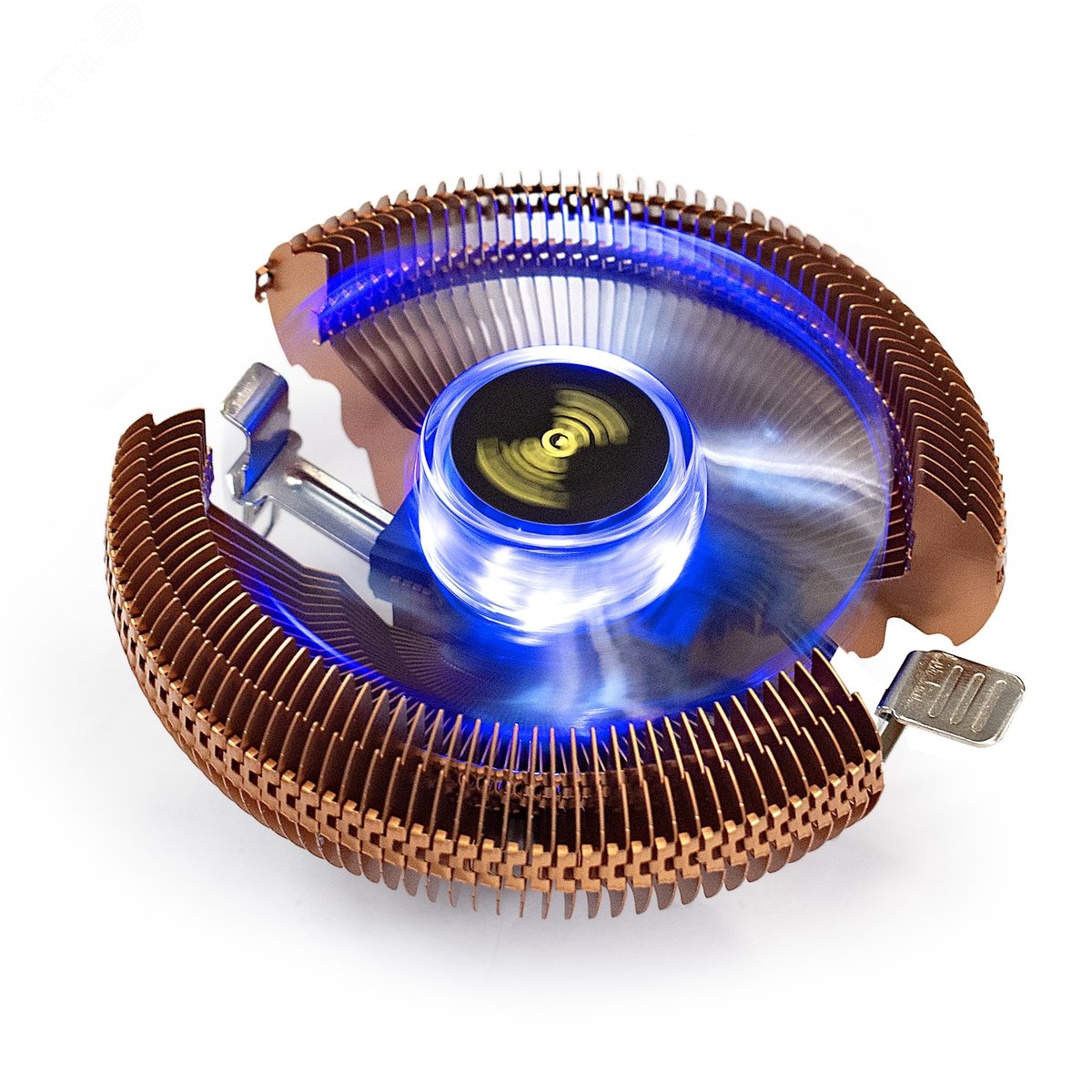 Изображение товара Вентилятор для процессора 90 мм, TDP 80W, 800-2400RPM, 4pin, 11-24db, Al+Cu, подсветка (шт)