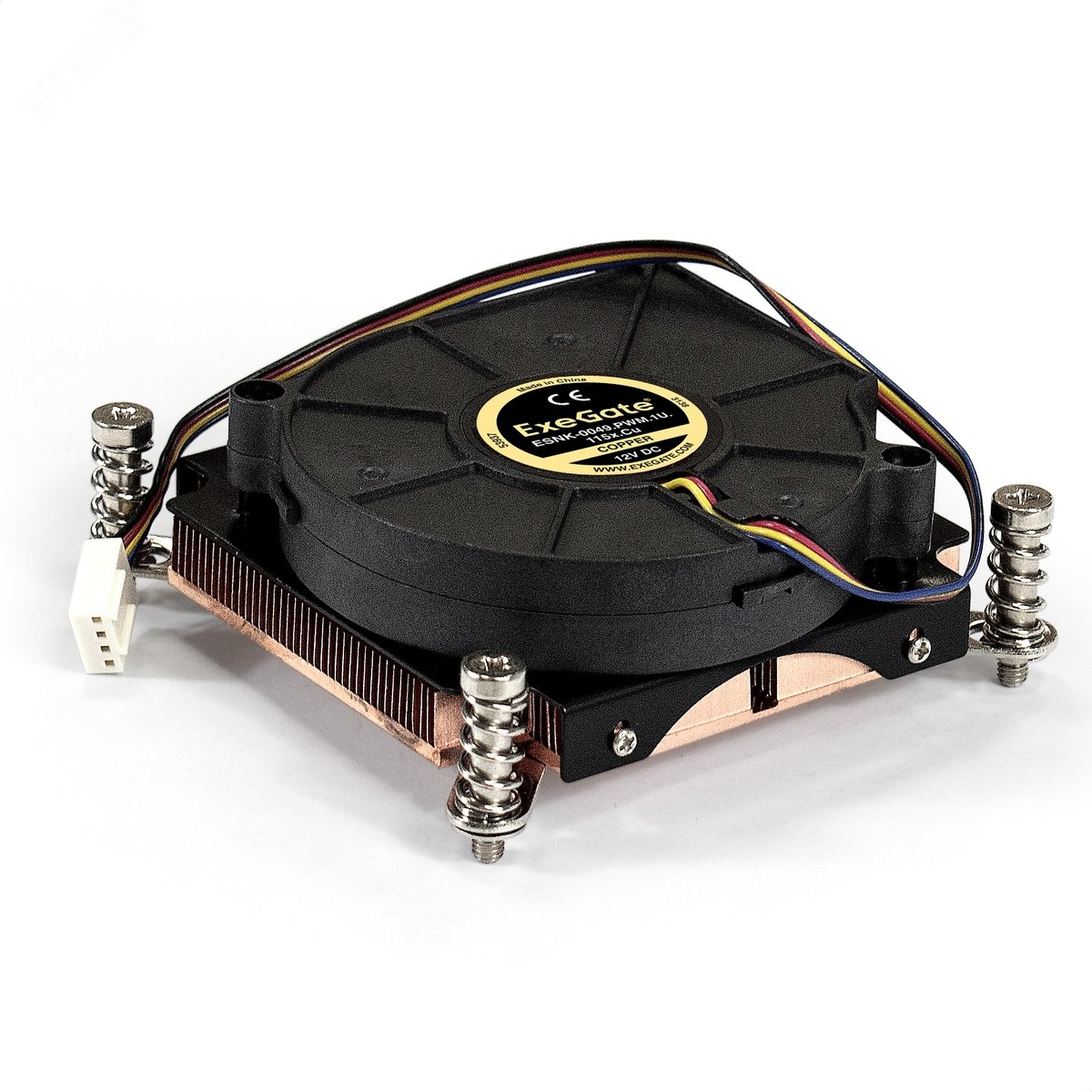 Изображение товара Вентилятор для процессора 75 мм, TDP 115W, 2000-5000RPM, 4pin, 46-54db, 2 шариковых подшипника (шт)