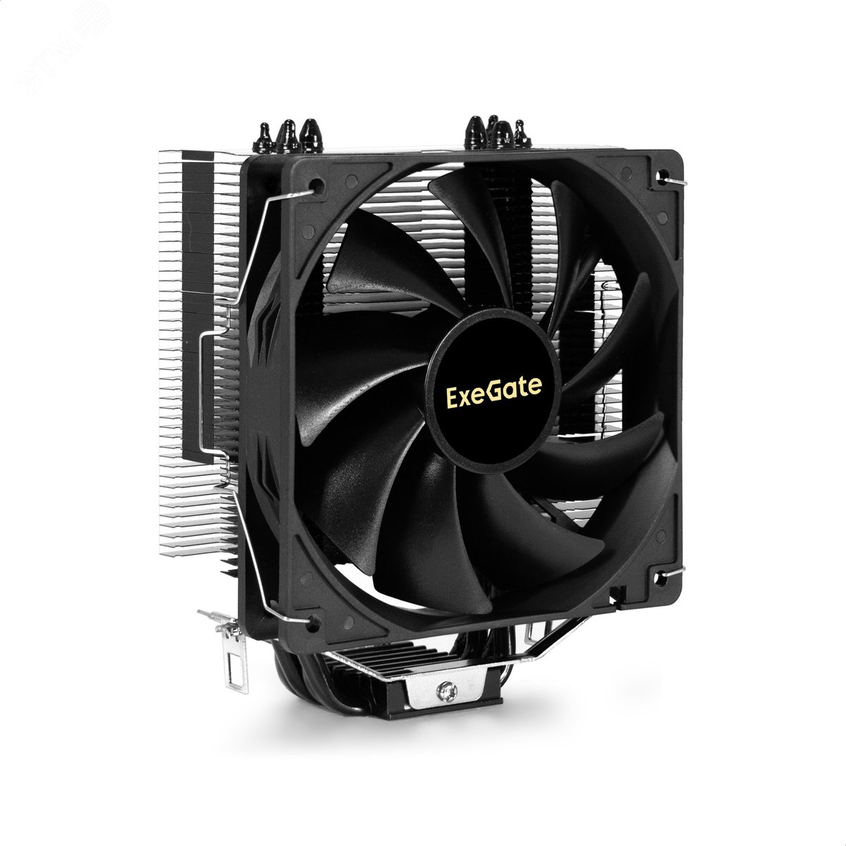 Изображение товара Вентилятор для процессора 120 мм, TDP 140W, 800-2400RPM, 4pin, 11-37db, Al+Cu, 4 трубки, черный (шт)