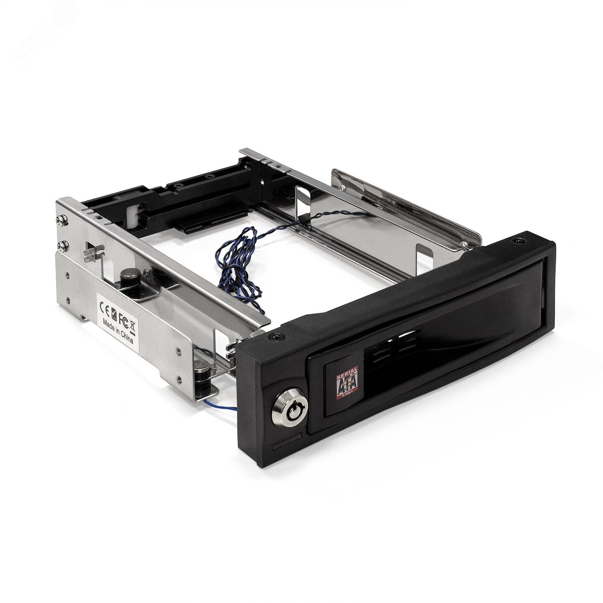 Изображение товара Корзина для HDD Hotswap HS135-01, 1 x 3,5'' (SATA/SAS), занимает 1 x 5,25'' отсек, универсальная (шт)