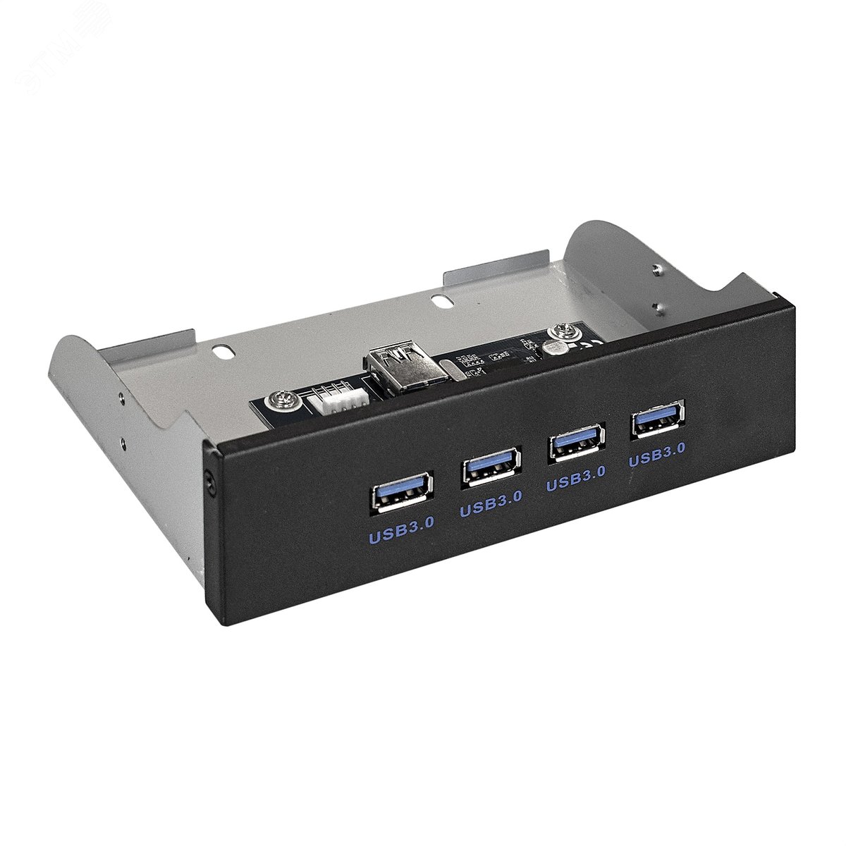 Изображение товара Планка USB на переднюю панель U5H-625, формат 5.25'', 4 x USB 3.0, чёрный, металл, подключение к материнской плате (шт) Изображение товара Планка USB на переднюю панель U5H-625, формат 5.25'', 4 x USB 3.0, чёрный, металл, подключение к материнской плате (шт)