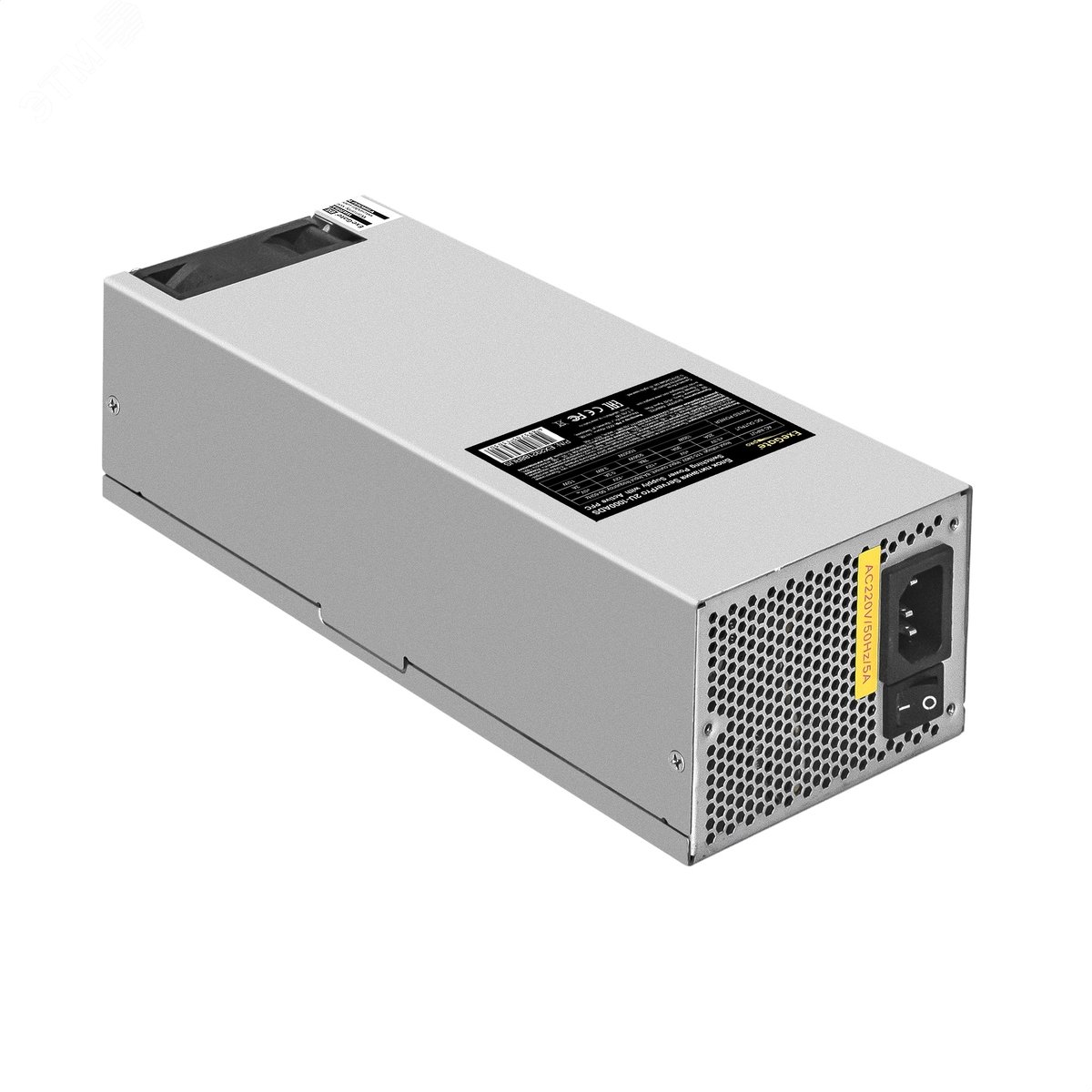 Изображение товара Серверный блок питания 1000W, 2U, APFC, 80 PLUS Silver, 24pin, 2x(4+4)pin, 2xPCI-E, 6xSATA, 4xIDE (шт)